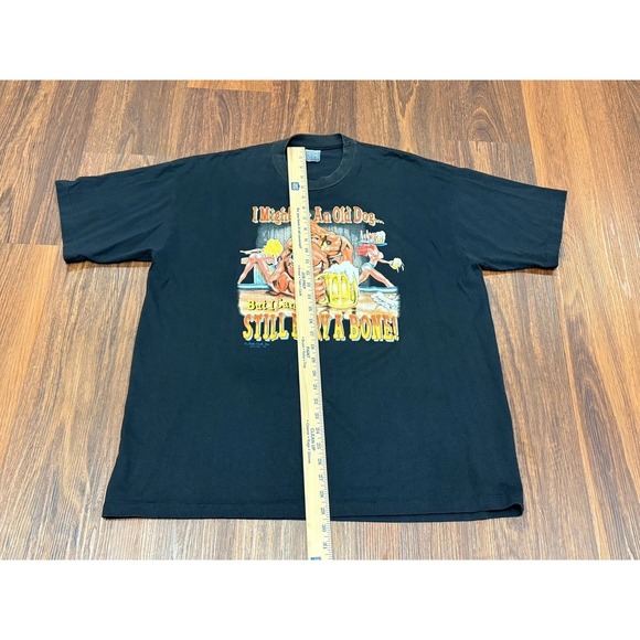 VTG I Might Be An Old Dog But I Can Still Bury A Bone Tshirt XXL Humor 80s CLEAN - Picture 10 of 16